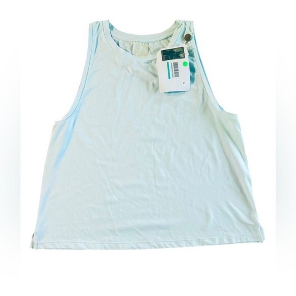 MEWE Sleeveless Top - Womens Size Large - Barely Blue Space Dye